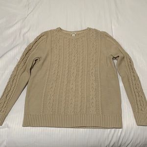 LL Bean Women’s Cable Knit Sweater Size L